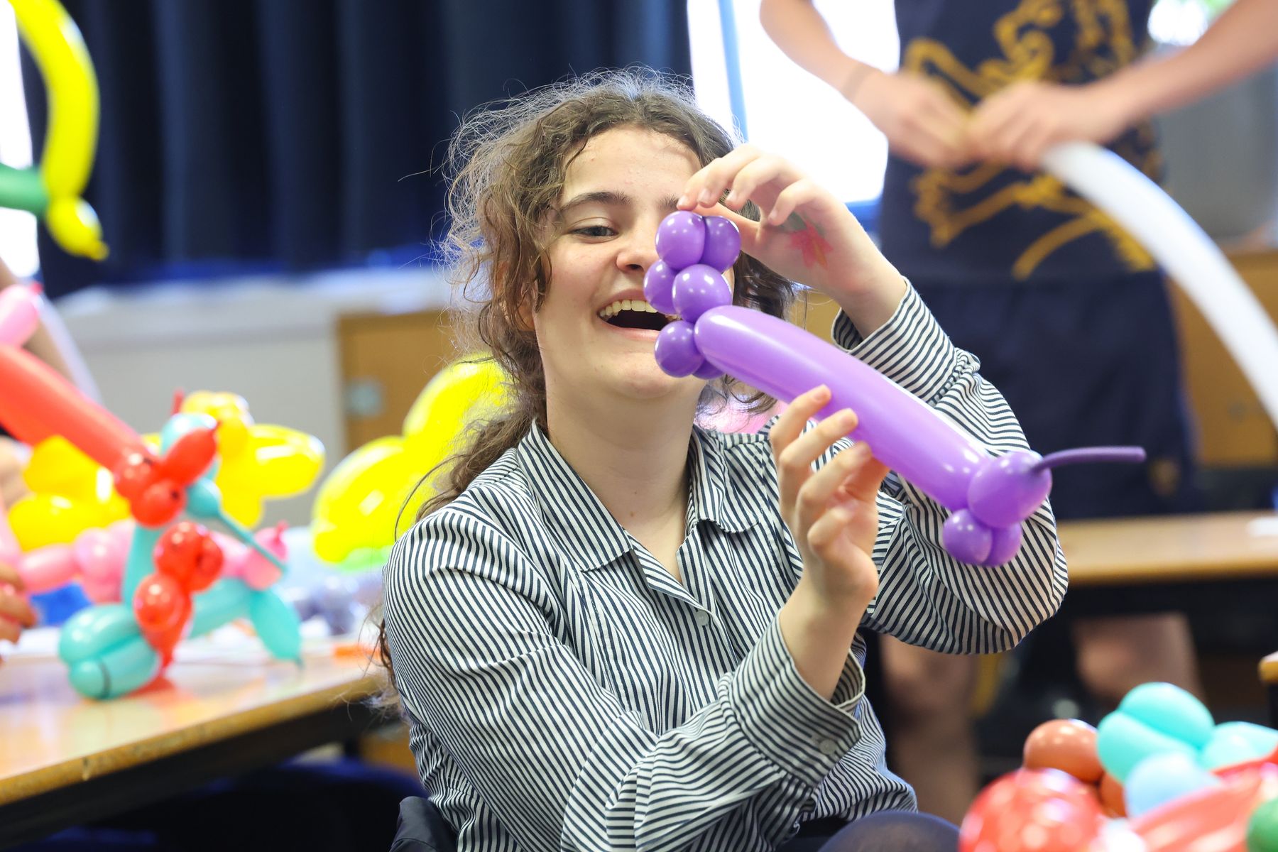 Warminster School balloon making workshop