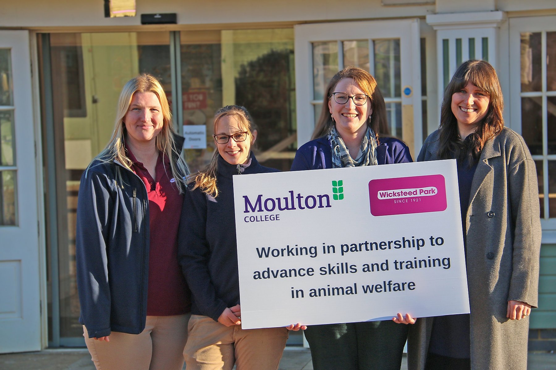 Moulton College and Wicksteed Park join forces on animal welfare skills partnership