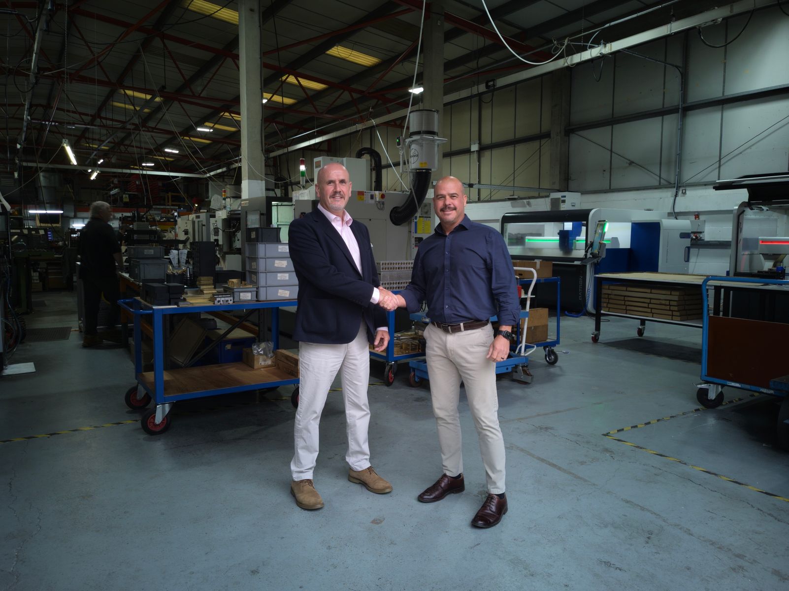 Focus SB MD, Ciaran Mitchell with new General Manager, Nev Norval