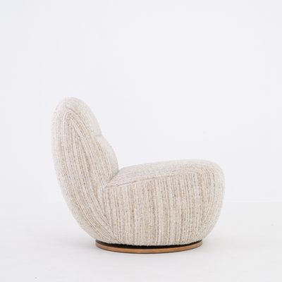 Susie Swivel Chair in Textured Weave