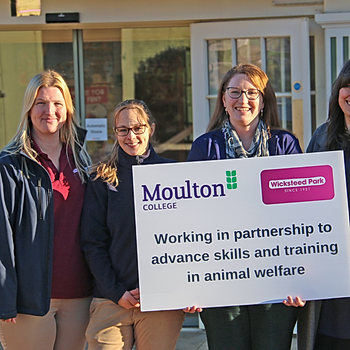 Moulton College and Wicksteed Park join forces on animal welfare skills partnership