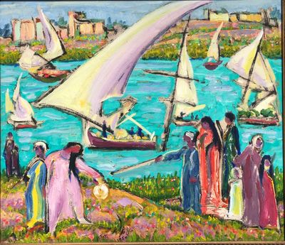 Salah Taher-Le Nil a Luxor- ﺻﻼح ﻃﺎﻫﺮ - اﻟﻨﻴﻞ ﻓﻲ اﻷﻗﺼﺮ