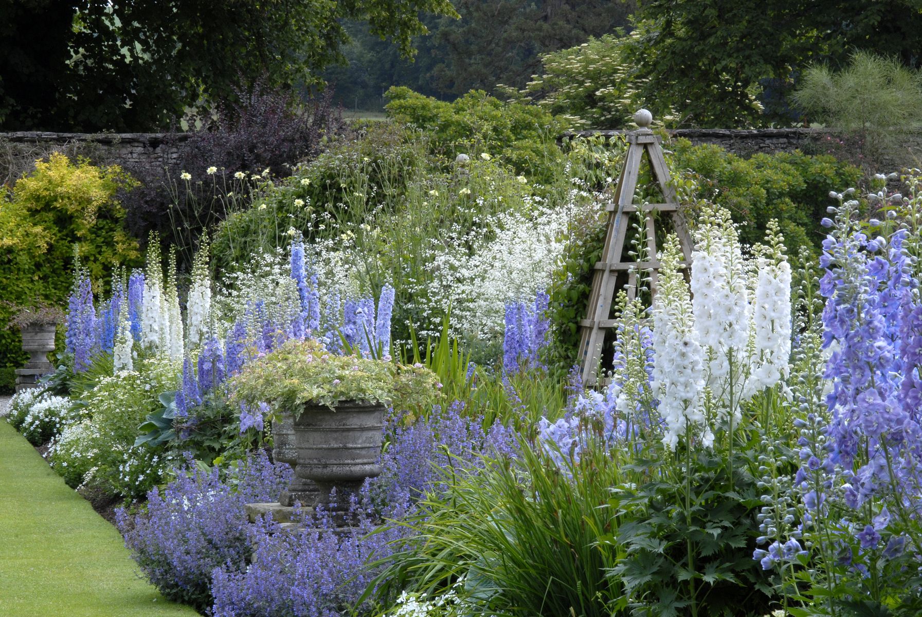 Some of the borders at Levens Hall and Gardens, 