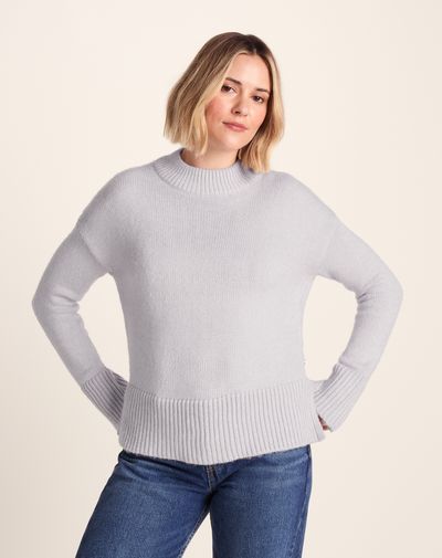 Bree Womens Knitted Jumper - Lavender Grey