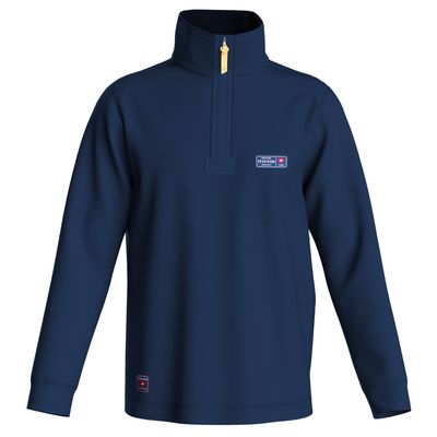 Brakeburn Navy Quarter Zip Sweatshirt  (cut out) - £59.99