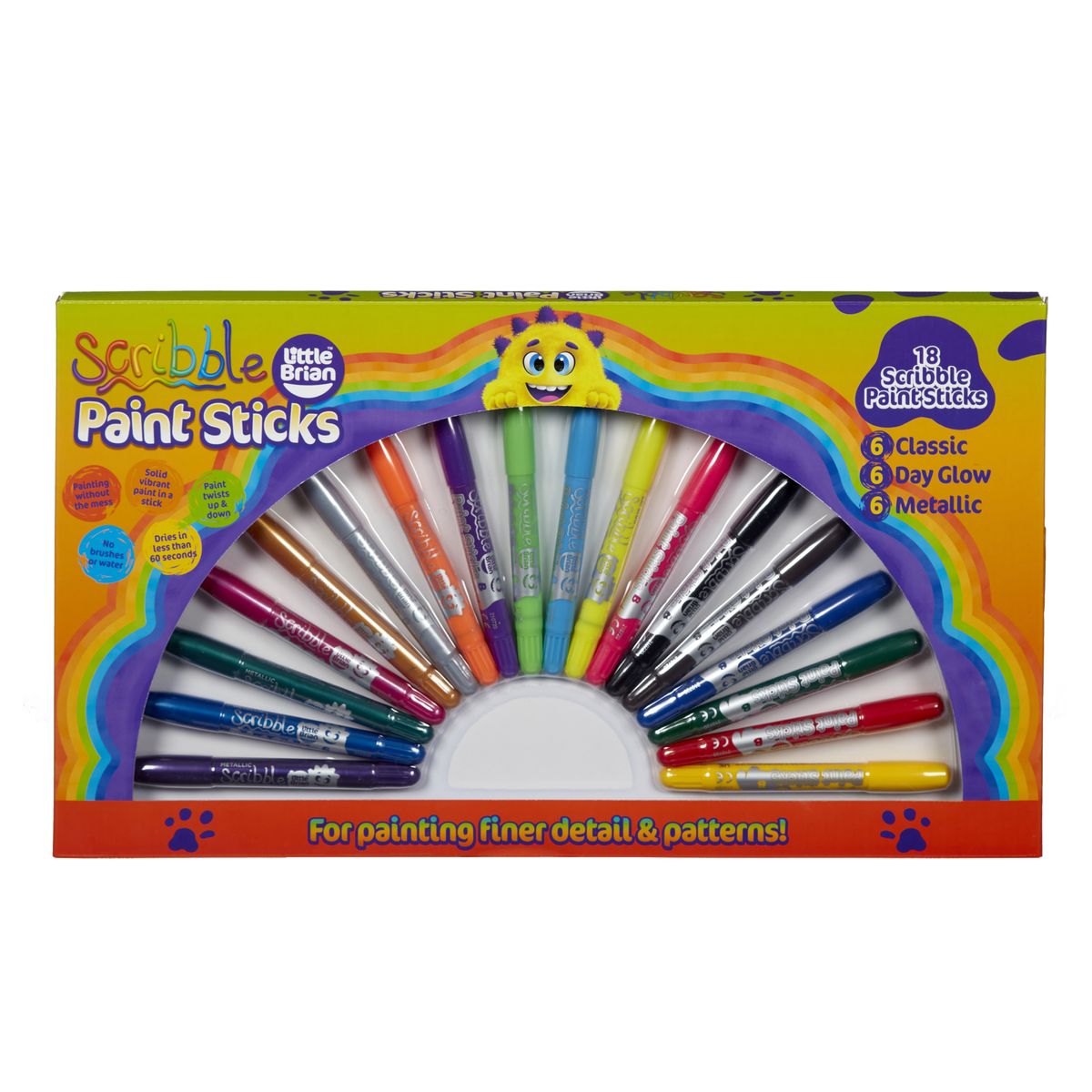 Little Brian Scribble Paint Sticks (18 pack) 
