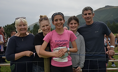 Charlotte Rawstron, winner of the Girls Under-17 fell race and record-breaker at Grasmere Lakeland Sports and Show 2022, 