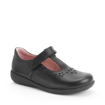 Charlotte, black leather school shoe by Start-Rite Shoes