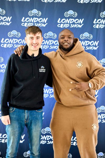 Adebayo Akinfenwa & London Card Show Founder Harry Reyolds Feb 2025.jpg