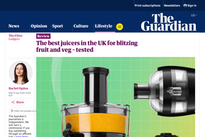 Screencapture of The Guardian