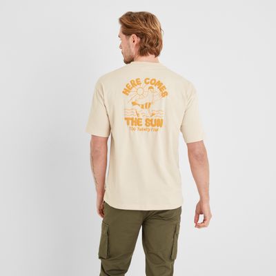 Beach men's t-shirt - light taupe
