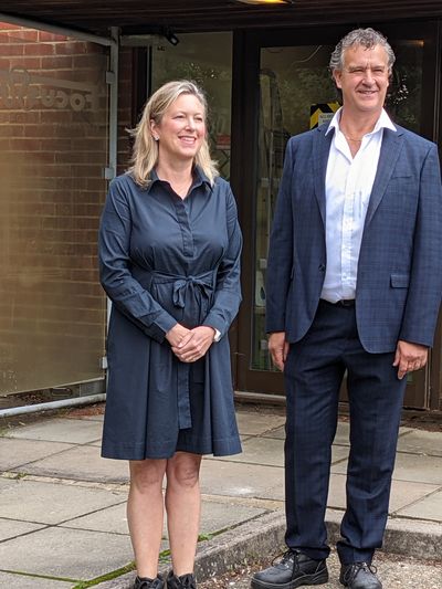 Sally-Ann Hart Hastings and Rye MP with Gary Stevens