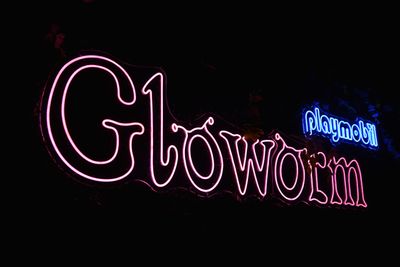 Gloworm festival signage