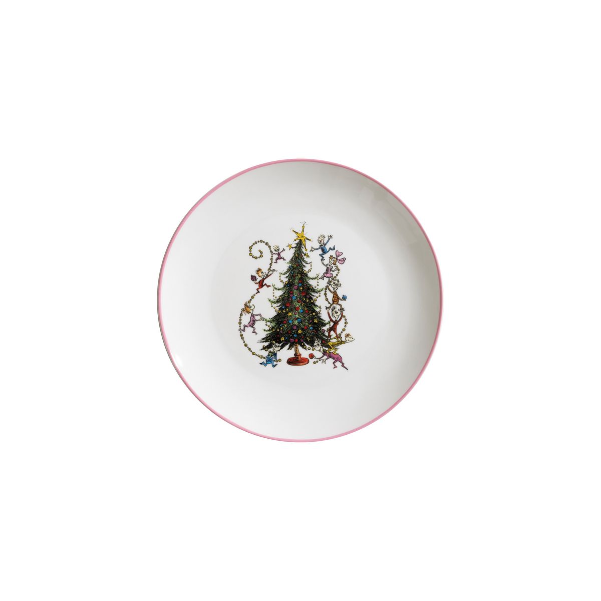 THE GRINCH 7.5 INCH SIDE PLATE CINDY AND THE WHO'S