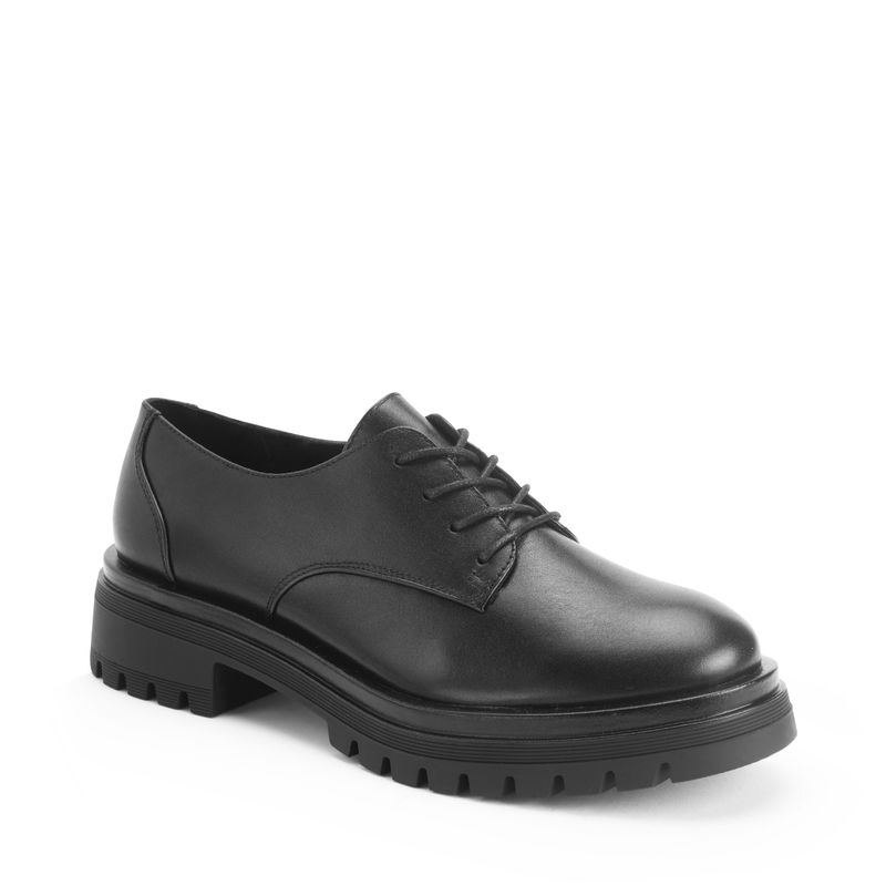 *NEW* Barcelona, Black leather School Shoe