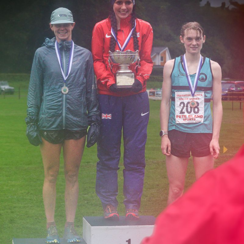 Charlotte Rawstron, Grasmere Sports' Senior Guides race Ladies Champion 2024 