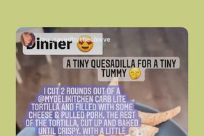 Screencapture of Instagram Story 