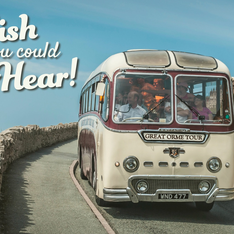 The Wish You Could Hear postcard front - an initiative rolled out by McCarron Coates during the pandemic, to show support for the coach driving community and operators.