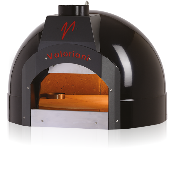 The Valoriani Fornino 60 baby pizza oven in black