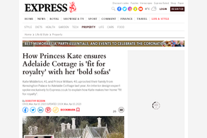 Screencapture of Daily Express