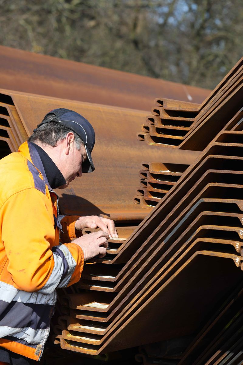 Sheet Piling UK's Emirates Steel Sheet Piles at PD Ports site at Immingham