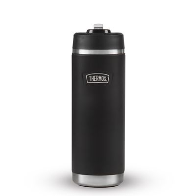 Icon Series Bottle With Straw Lid – 710ml - Graphite Black
