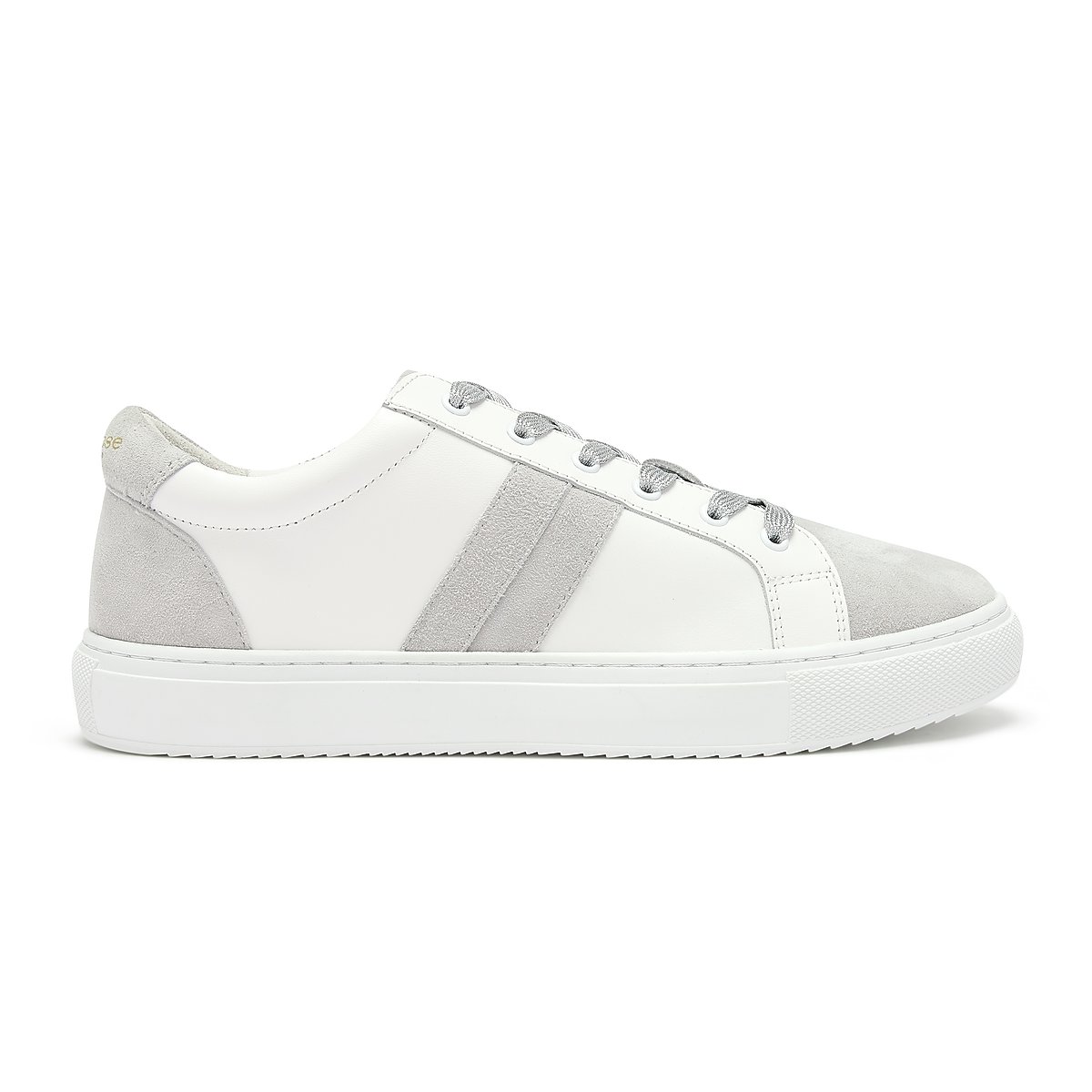 Hoxton Stripes White and Grey Trainers from Cocorose London