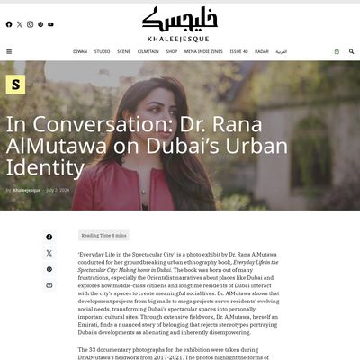 Screencapture of Khaleejesque