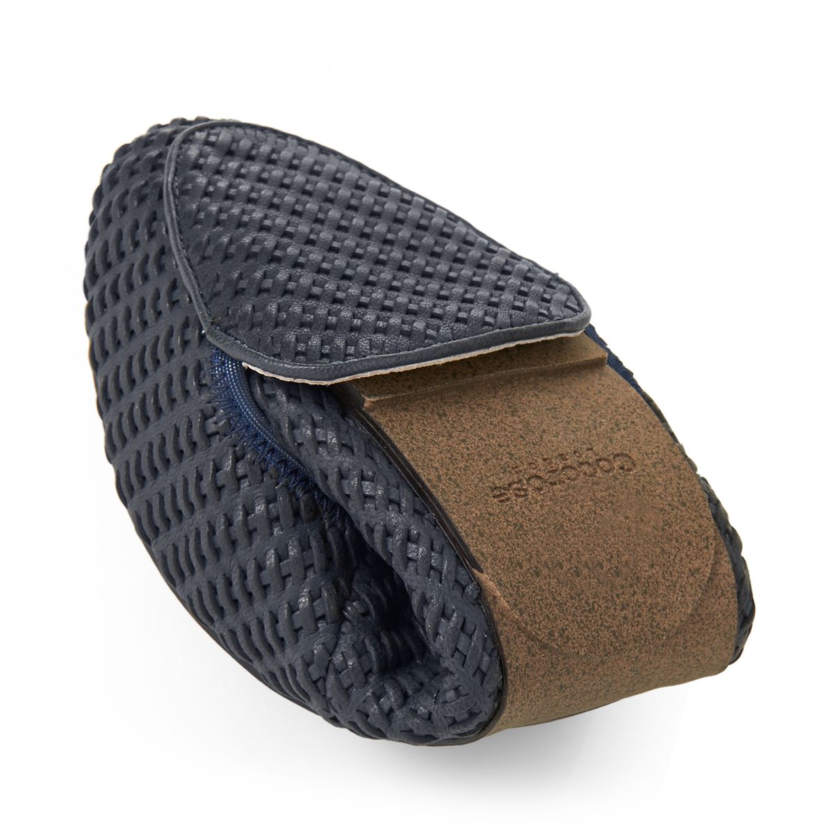 Cocorose London Navy Woven Leather Loafers