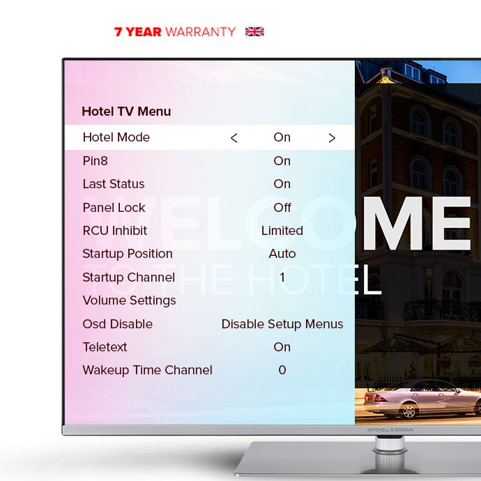 Mitchell & Brown Hotel TV