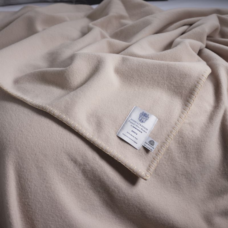 Pure Merino Wool Blanket – Siesta - Champagne
