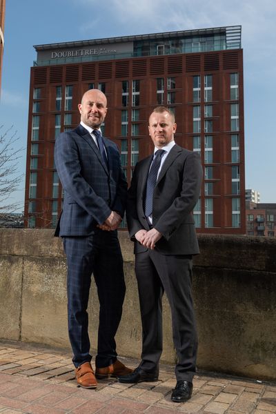 Paul Coates and Ian McCarron, directors at insurance brokerage, McCarron Coates