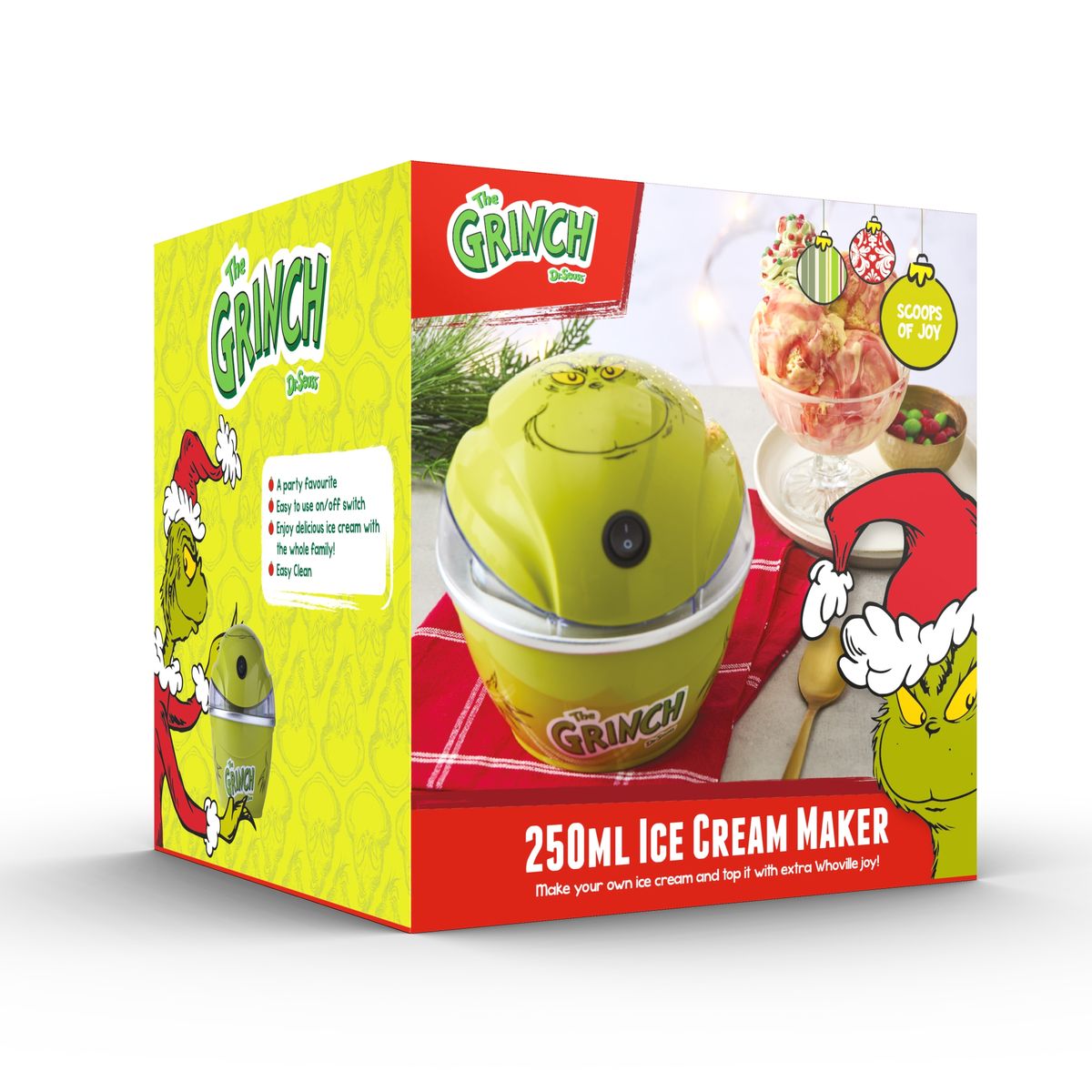 THE GRINCH 250ML ICE CREAM MAKER - GREEN