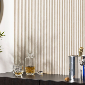 Suggested Header 2000px Naturewall, Reeded Waterproof  White Marble, £35.99, 8199895.jpg