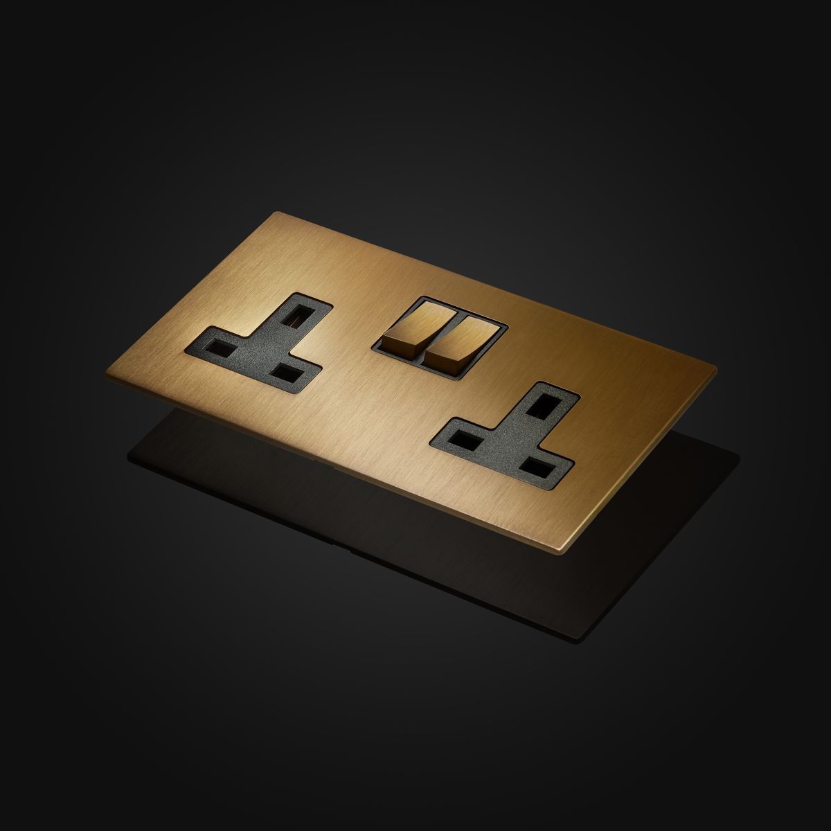 2G rocker switches Sienna finish, Renaissance by Focus SB