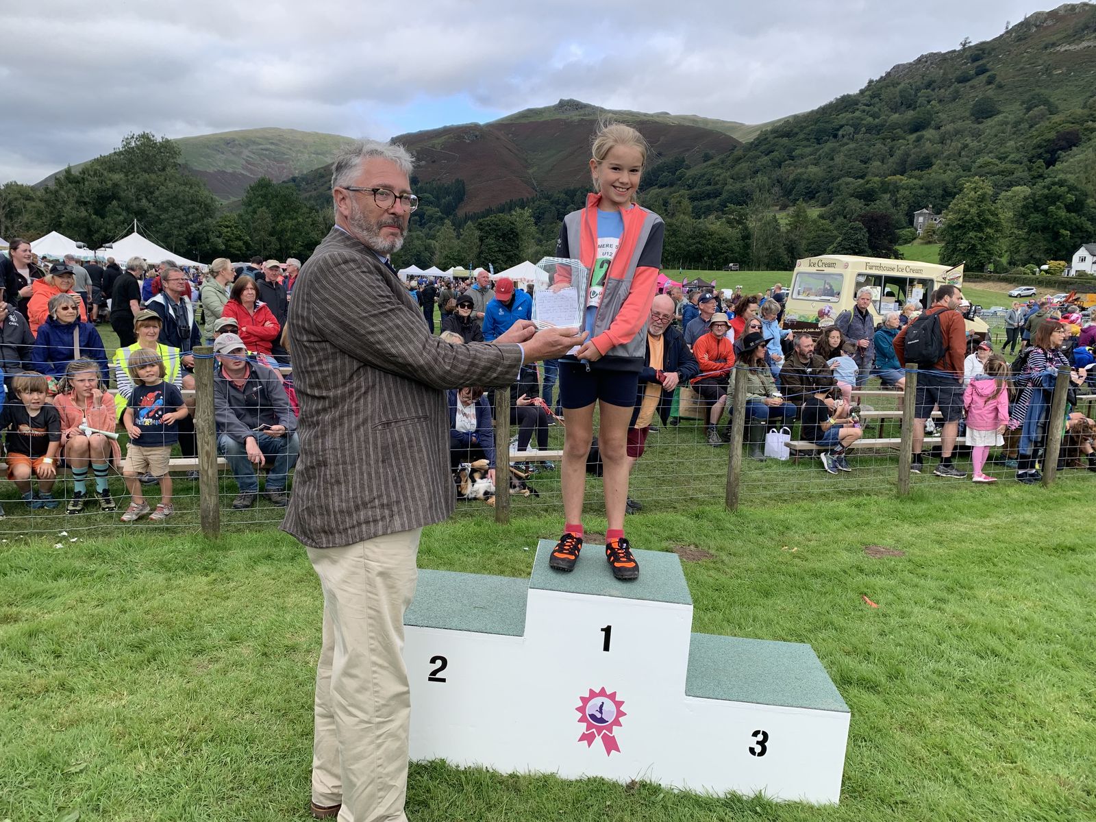 Molly Haigh, winner of the Grasmere Lakeland Sports and Show's 'Young Sports Reporter' competition 2023,