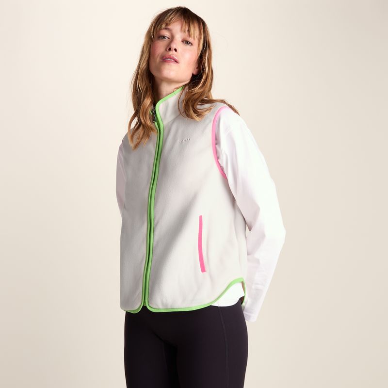 Fletcher Womens Midweight Microfleece Gilet - Vanilla