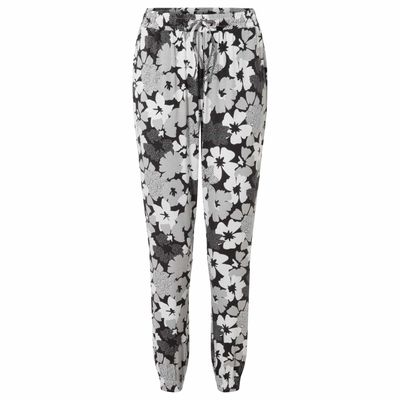 Cambo Women's Trousers - Black Floral Print