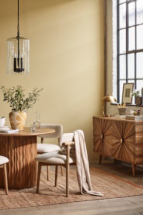 Flora Round Wooden Table