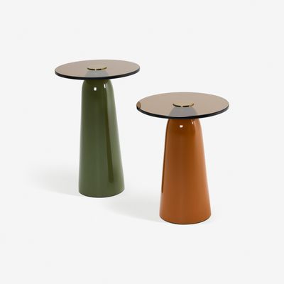 Ida Side Table Set in Mustard and Green