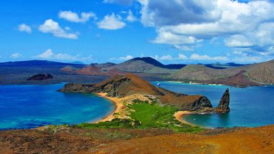 Pinnacle Rock, Bartolome Island, Galapagos, Ecuador