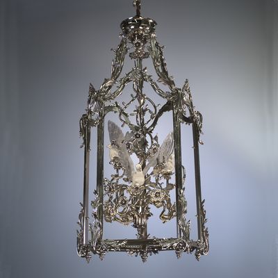 Rock crystal chandelier
