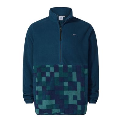 Ryle Men's Microfleece Zip Neck - Inky Blue