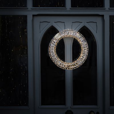 Indoor Outdoor 50cm Light Up Christmas Wreath