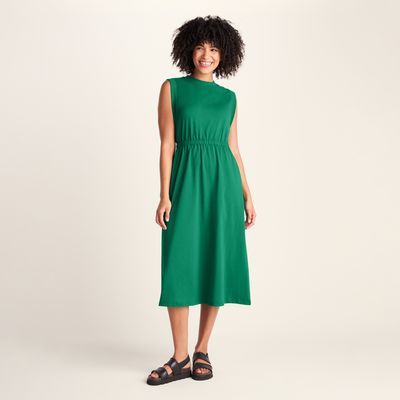 Ebony Womens Supersoft Dress - Green