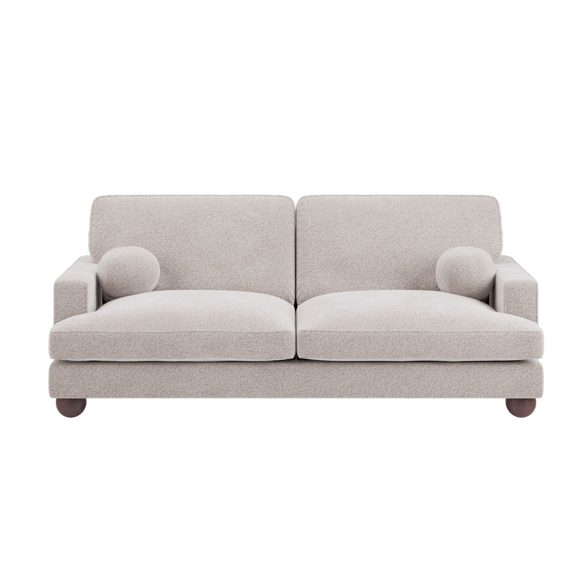 Solace+Co Addison 3 Seater Beige Boucle Sofa