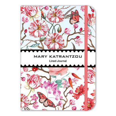 Mary Katrantzou Red Floral Lined Journal	