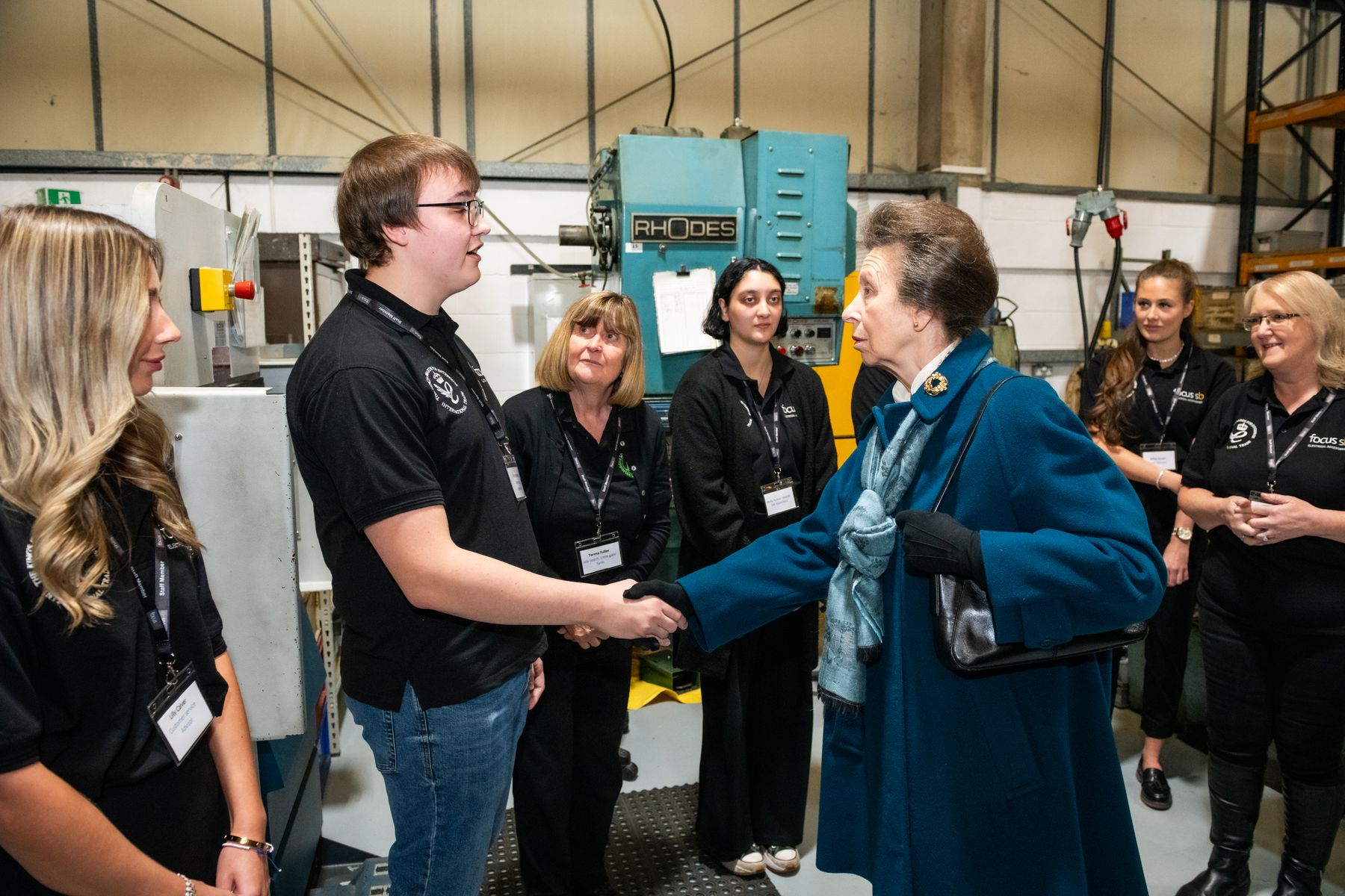 HRH The Princess Royal meets Focus SB apprentices and trainees