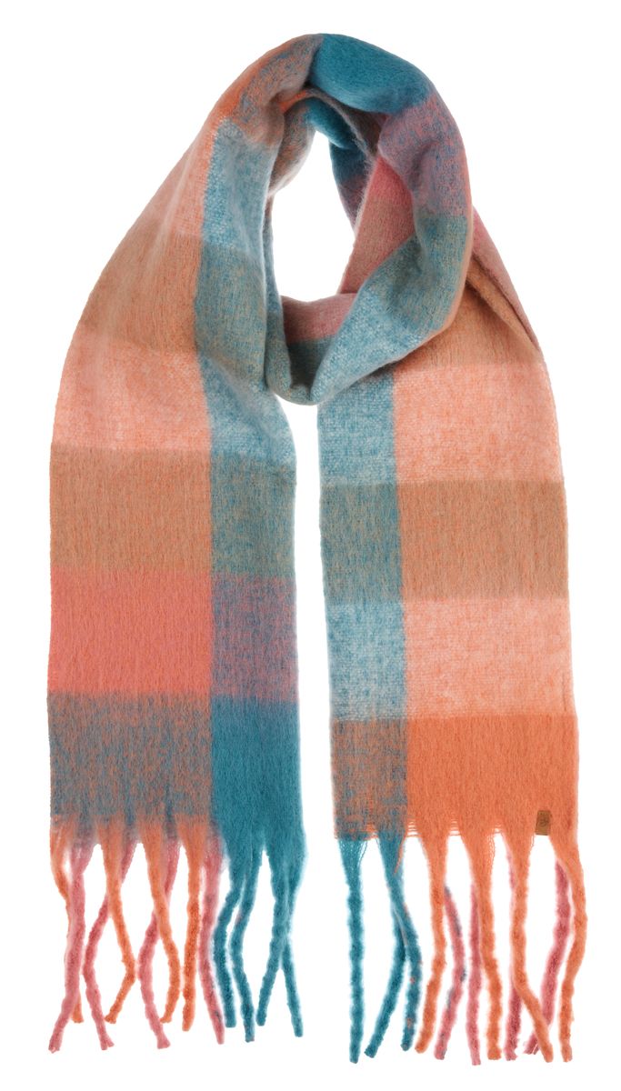 Brakeburn Twisted Yarn Check Scarf (cut out) - £36.99