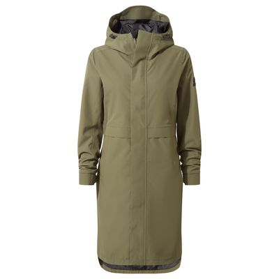 Saunter Women's Long Waterproof Jacket - Khaki
